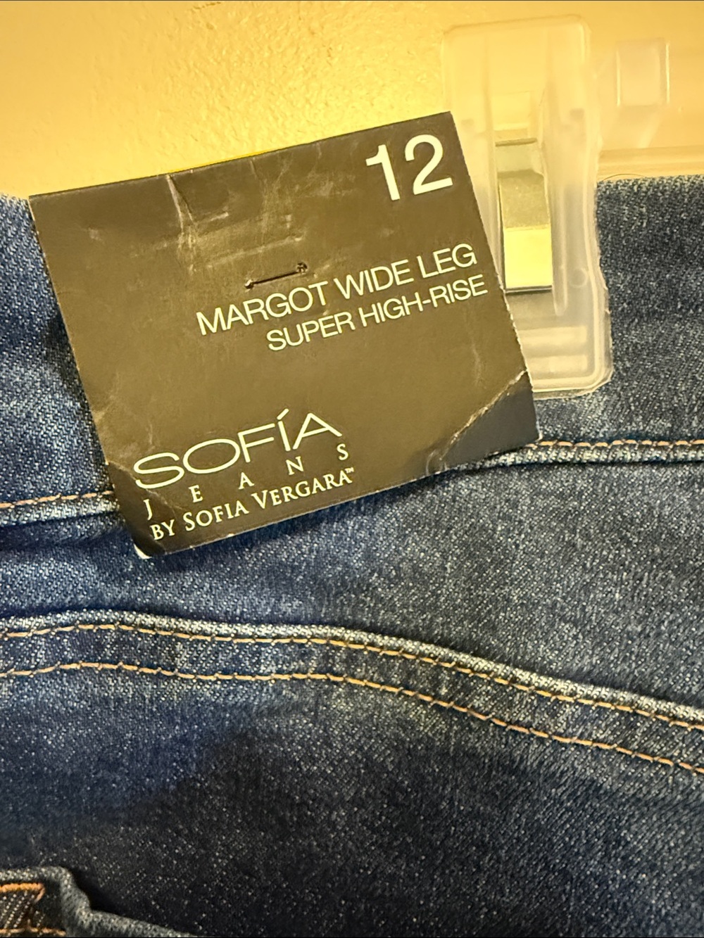 sofia by sofia vergara Dark Blue Wide-Leg High-Rise Jeans - Picture 4 of 5